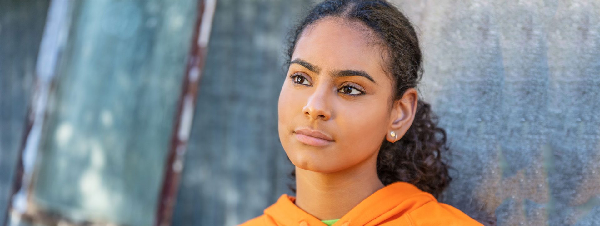 Young woman considering an abortion